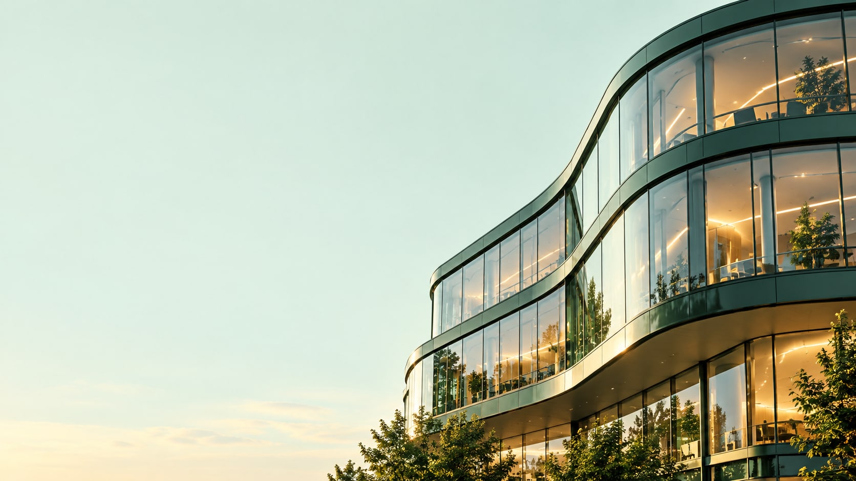 Illustrative modern glass architecture